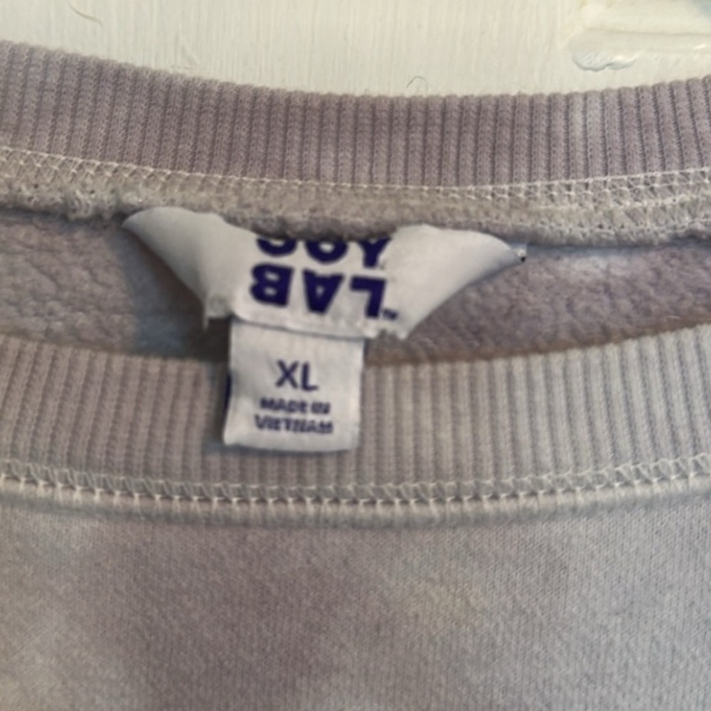 JoyLab Light Purple Tie-Dye Sweatshirt - Picture 3 of 3